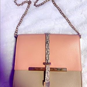 Snake skin cross body chain purse!